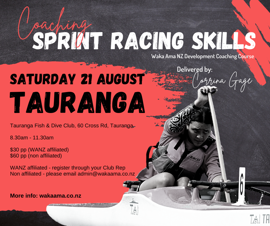 Enter now! Development Coaching - Coaching Sprint Racing Skills (Tauranga)